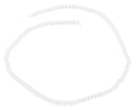 4mm Clear Faceted Rondelle Crystal Beads