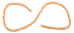 4mm Clear Orange Faceted Rondelle Crystal Beads