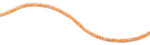 4mm Clear Orange Faceted Rondelle Crystal Beads