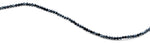 4mm Dark Blue Twist Round Faceted Crystal Beads