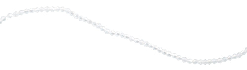 4mm Faceted Bicone Clear Crystal Beads