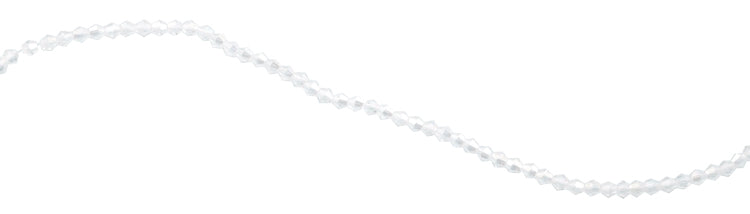 4mm Faceted Bicone Clear Crystal Beads