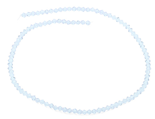4mm Faceted Bicone Light Azore Crystal Beads