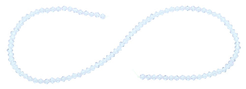 4mm Faceted Bicone Light Azore Crystal Beads