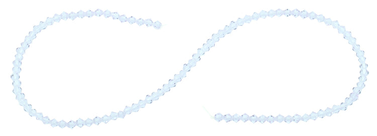 4mm Faceted Bicone Light Azore Crystal Beads