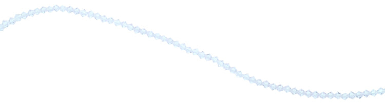 4mm Faceted Bicone Light Azore Crystal Beads