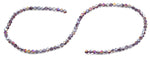 4mm Faceted Bicone Purple Velvet Crystal Beads