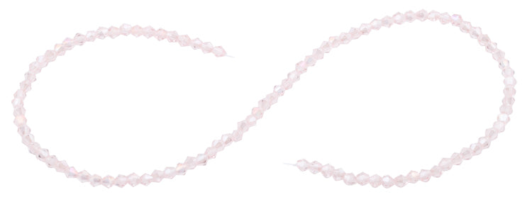 4mm Faceted Bicone Vintage Rose Crystal Beads