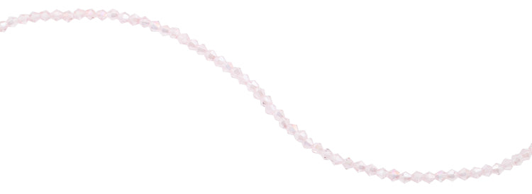 4mm Faceted Bicone Vintage Rose Crystal Beads