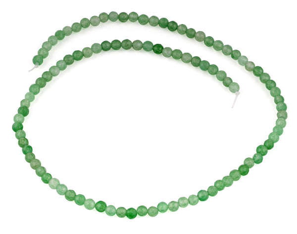 4mm Green Aventurine Faceted Gem Stone Beads