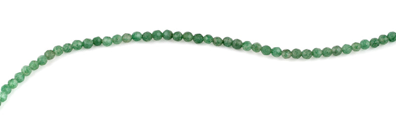 4mm Green Aventurine Faceted Gem Stone Beads