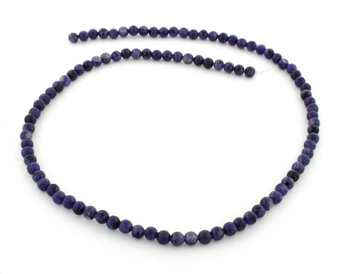 4mm Lapis Jasper (Dyed) Round Gem Stone Beads