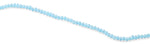 4mm Light Blue Faceted Rondelle Crystal Beads
