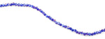 4mm Navy Blue Twist Round Faceted Crystal Beads