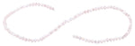 4mm Pink Twist Round Faceted Crystal Beads