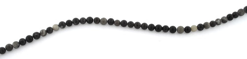 4mm Plain Round Bull Eye Jasper Gem Stone Beads