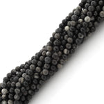 4mm Plain Round Bull Eye Jasper Gem Stone Beads