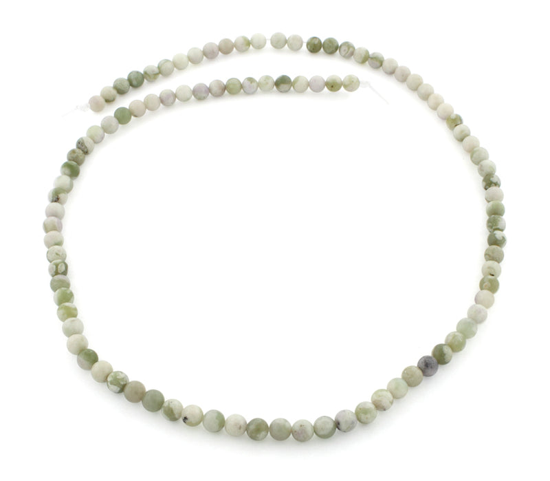 4mm Plain Round Peace Jasper Gem Stone Beads