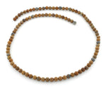 4mm Plain Round Picasso Gem Stone Beads