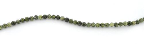 4mm Plain Round Russian Serpentine Gem Stone Beads