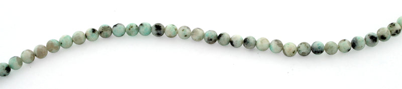 4mm Plain Round Sesame Jasper Gem Stone Beads