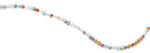 4mm Rainbow Faceted Bicone Crystal Beads