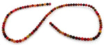 4mm Red Turtle Jasper Gem Stone Beads