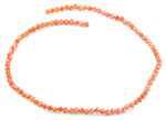 4mm Red Twist Round Faceted Crystal Beads