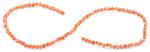 4mm Red Twist Round Faceted Crystal Beads