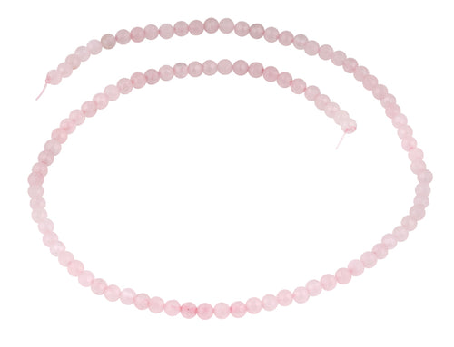 4mm Rose Quartz Faceted Gem Stone Beads