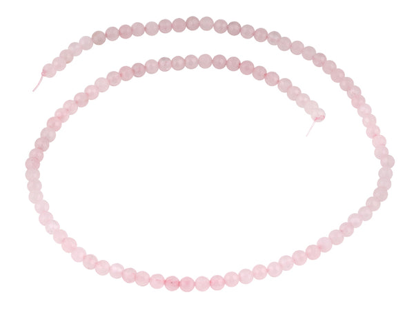 4mm Rose Quartz Faceted Gem Stone Beads