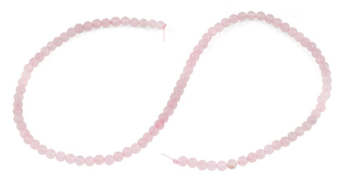 4mm Rose Quartz Faceted Gem Stone Beads