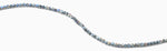 4mm Smoke Grey Twist Round Faceted Crystal Beads