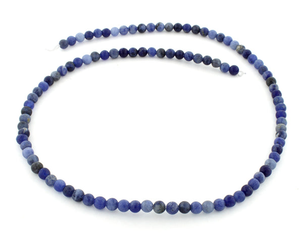 4mm Sodalite Round Gem Stone Beads