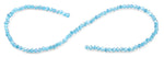 4mm Teal Twist Round Faceted Crystal Beads