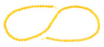 4mm Yellow Agate Faceted Gem Stone Beads
