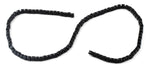 4x4mm Black Square Faceted Crystal Beads