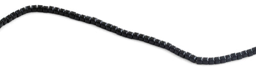 4x4mm Black Square Faceted Crystal Beads