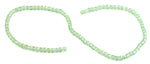 4x4mm Green Square Faceted Crystal Beads