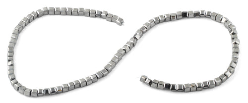 4x4mm Metallic Square Faceted Crystal Beads