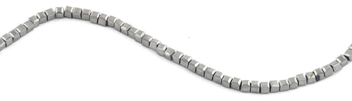 4x4mm Metallic Square Faceted Crystal Beads
