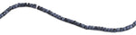 4x4mm Navy Blue Square Faceted Crystal Beads