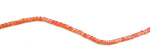 4x4mm Orange Square Faceted Crystal Beads