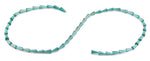 4x8mm Clear Green Cone Faceted Crystal Beads