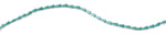 4x8mm Clear Green Cone Faceted Crystal Beads