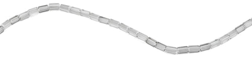 4x8mm Clear Grey Rectangle Faceted Crystal Beads