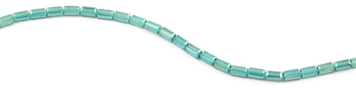 4x8mm Emerald Rectangle Faceted Crystal Beads