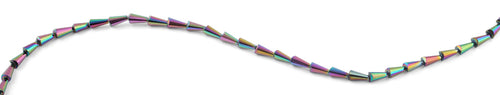 4x8mm Rainbow Cone Faceted Crystal Beads