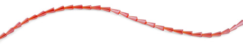 4x8mm Red Cone Faceted Crystal Beads