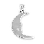 Sterling Silver Crescent Moon Pendant